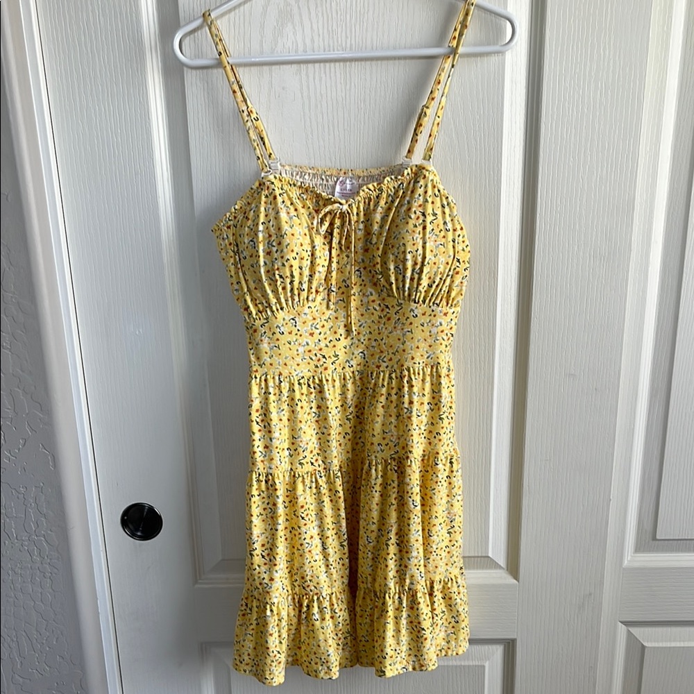 No Boundaries Yellow Floral Dress